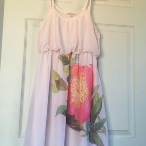 white flower dress